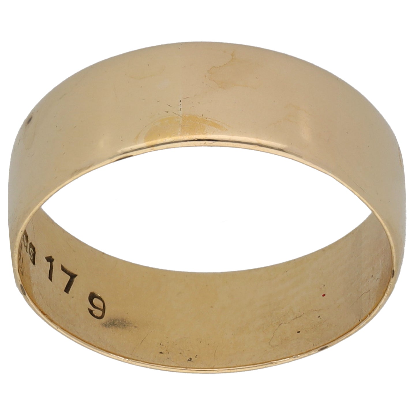 9ct Gold Plain Wedding Ring Size Q