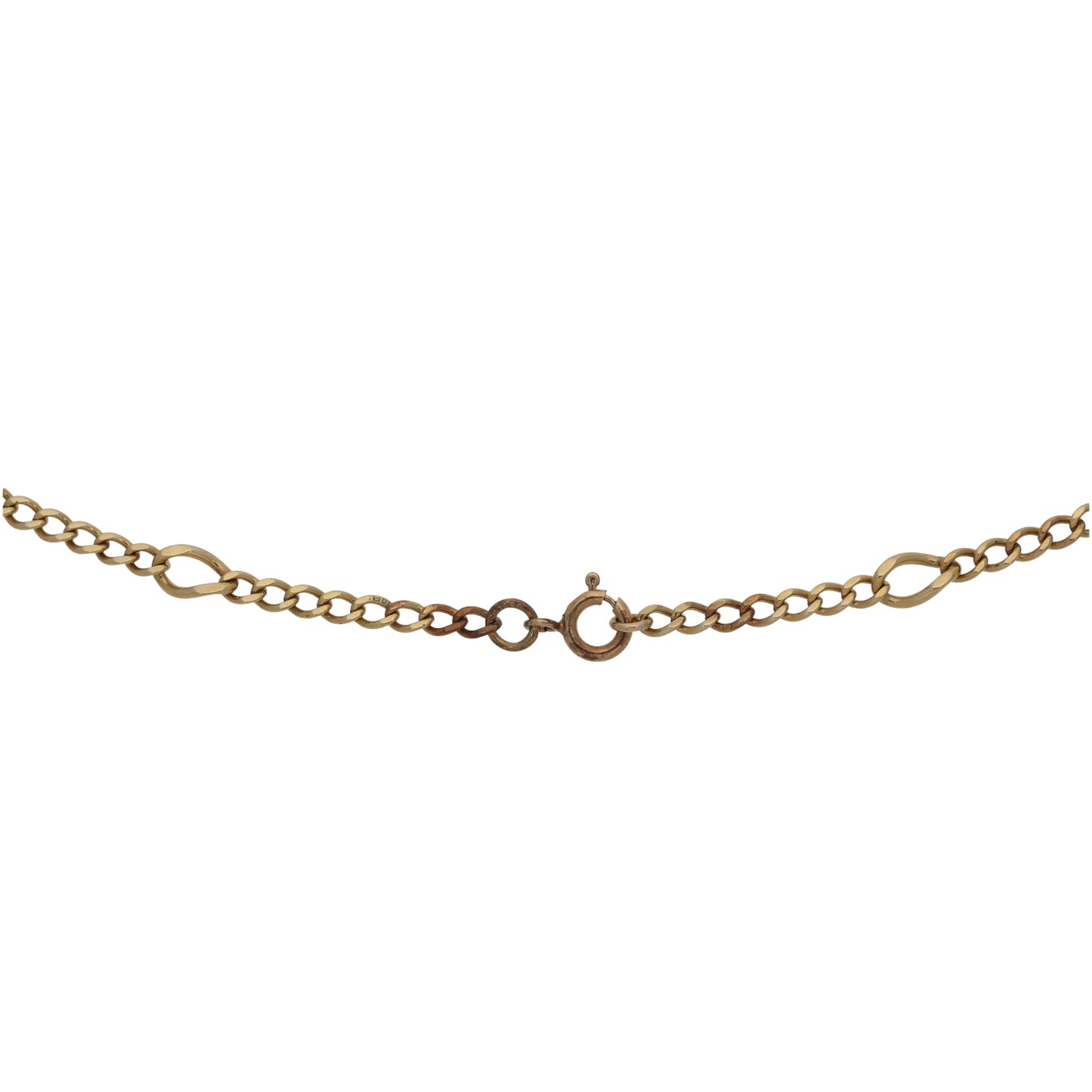 9ct Gold Curb Chain 16"