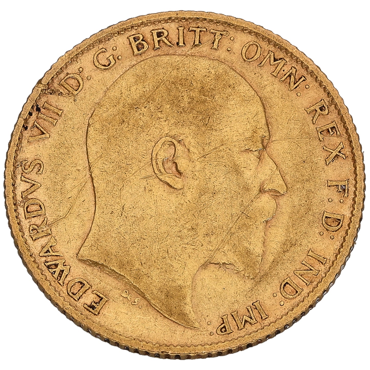 22ct Gold King Edward VII Half Sovereign Coin 1906