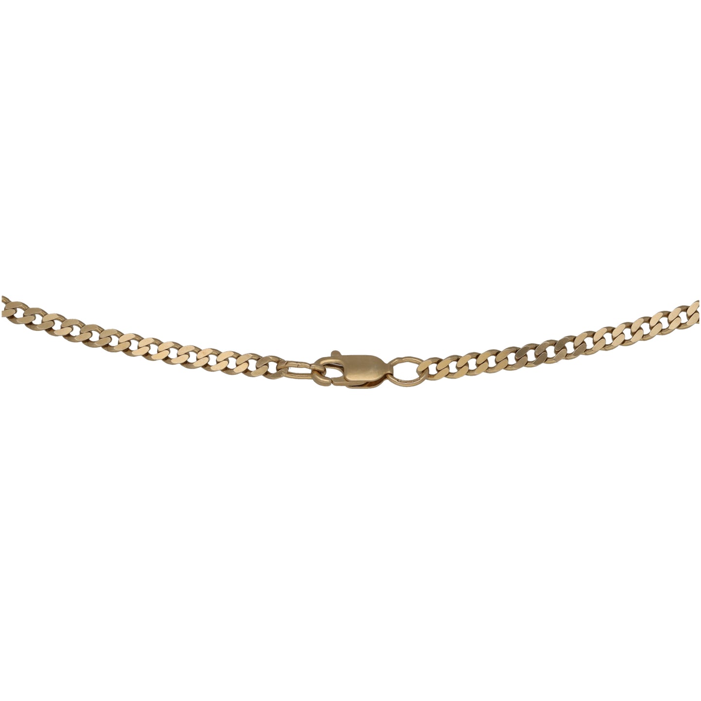 9ct Gold Curb Chain 22"