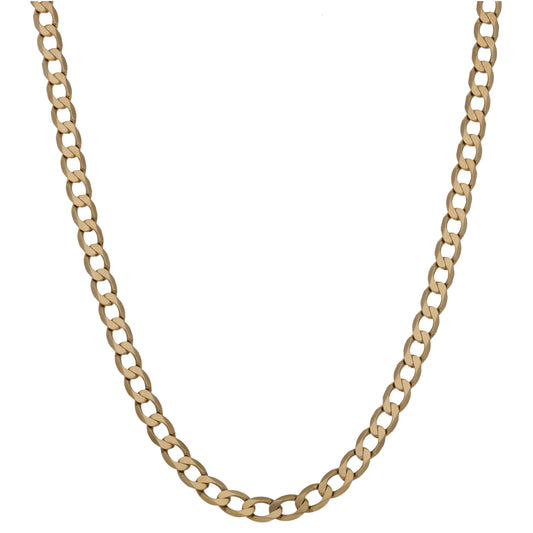 9ct Gold Curb Chain 20"