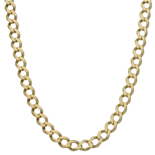 9ct Gold Curb Chain 26"