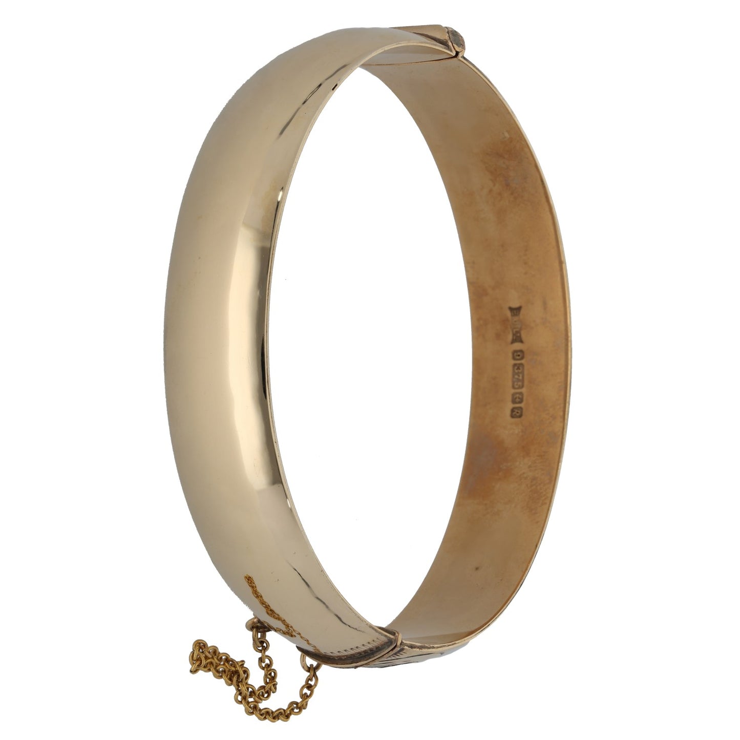 9ct Gold Hinged/Clasp Bangle