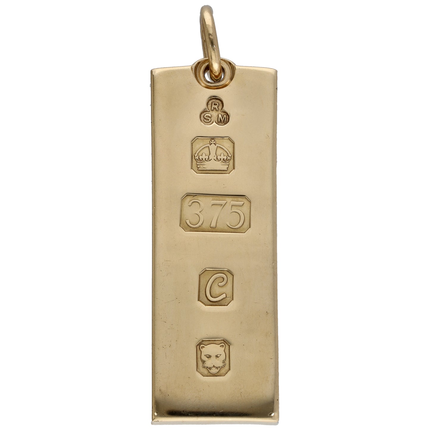 9ct Gold Ingot Pendant