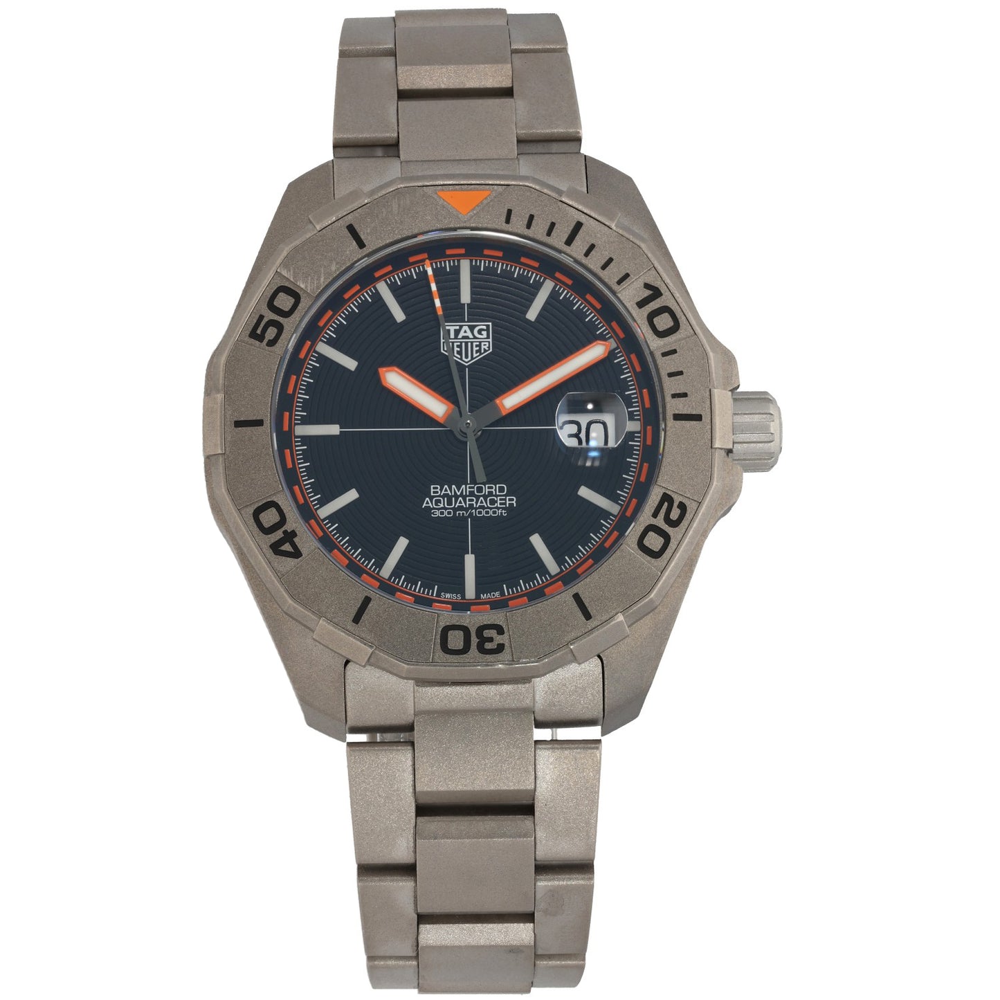 Tag Heuer Aquaracer Bamford Limited Edition WAY208F 43mm Titanium Watch