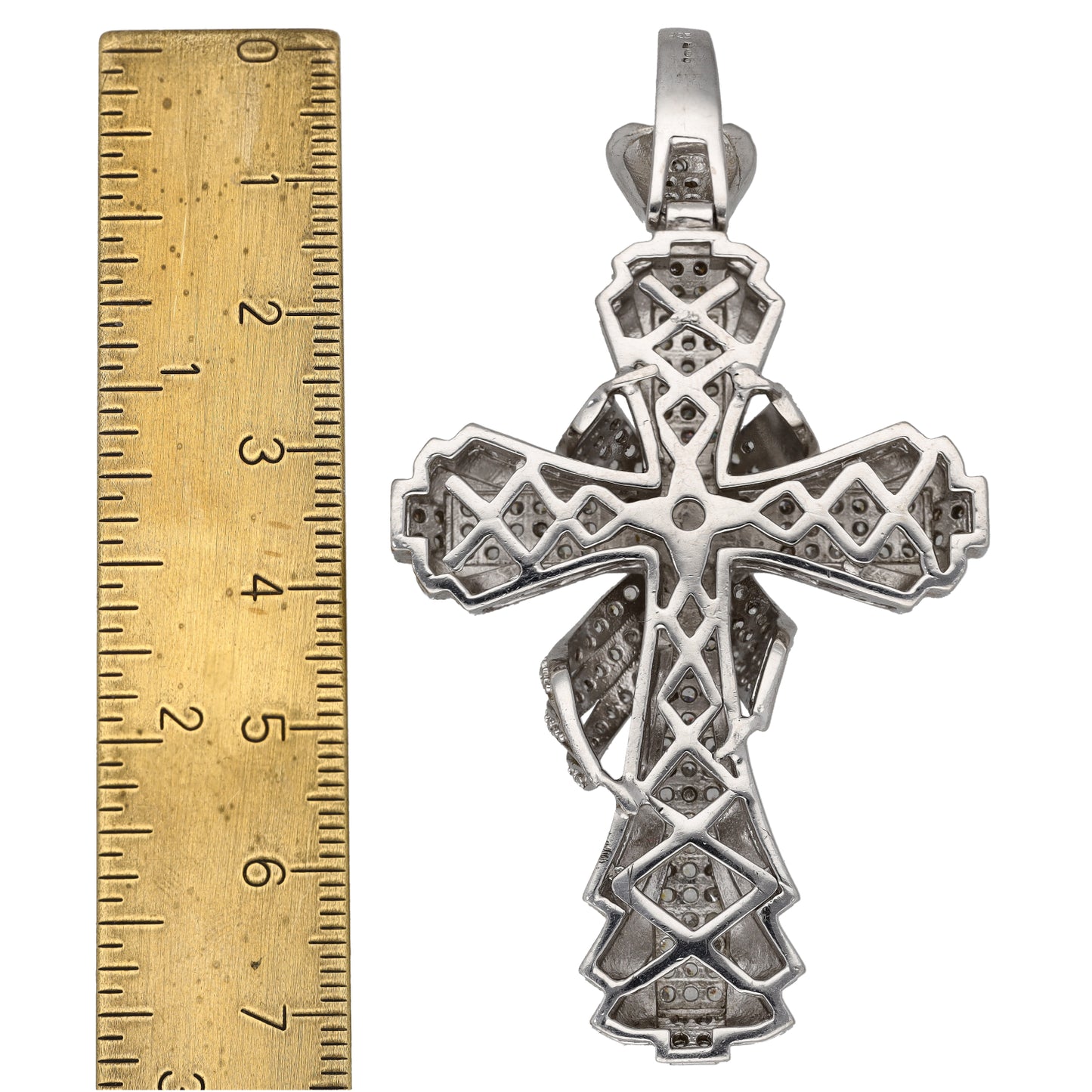 Sterling Silver Cubic Zirconia Cross Pendant