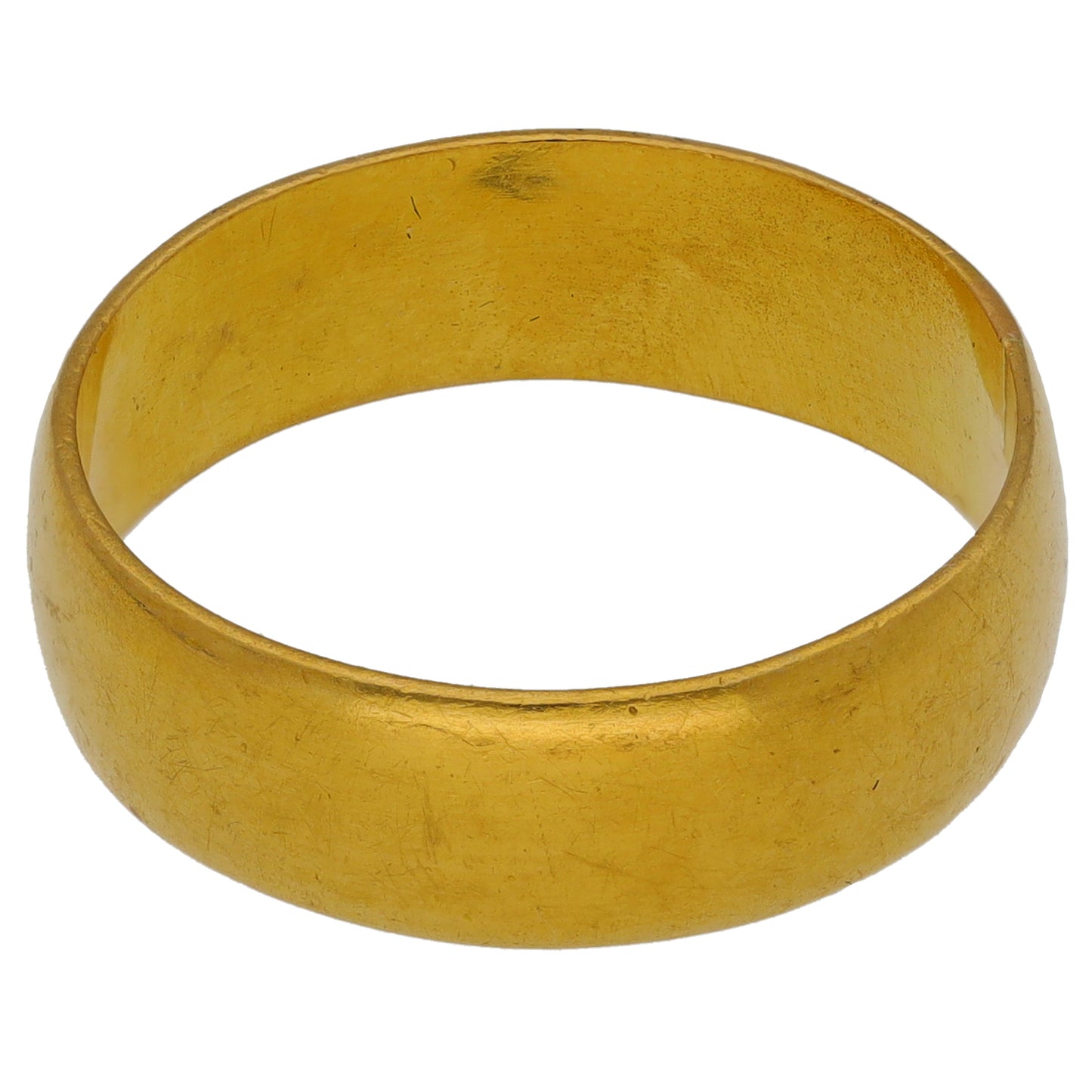 22ct Gold Plain Wedding Ring Size P