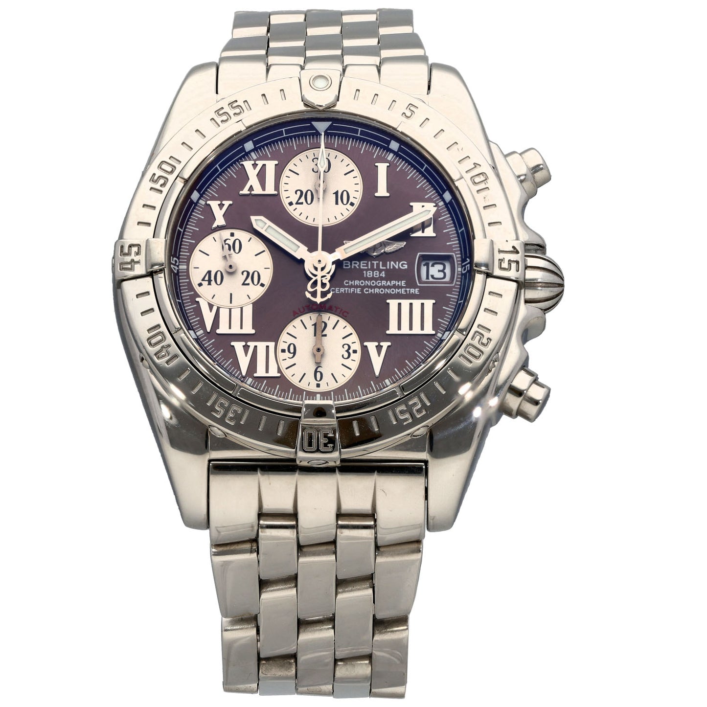 Breitling Cockpit A13358 39mm Stainless Steel Watch