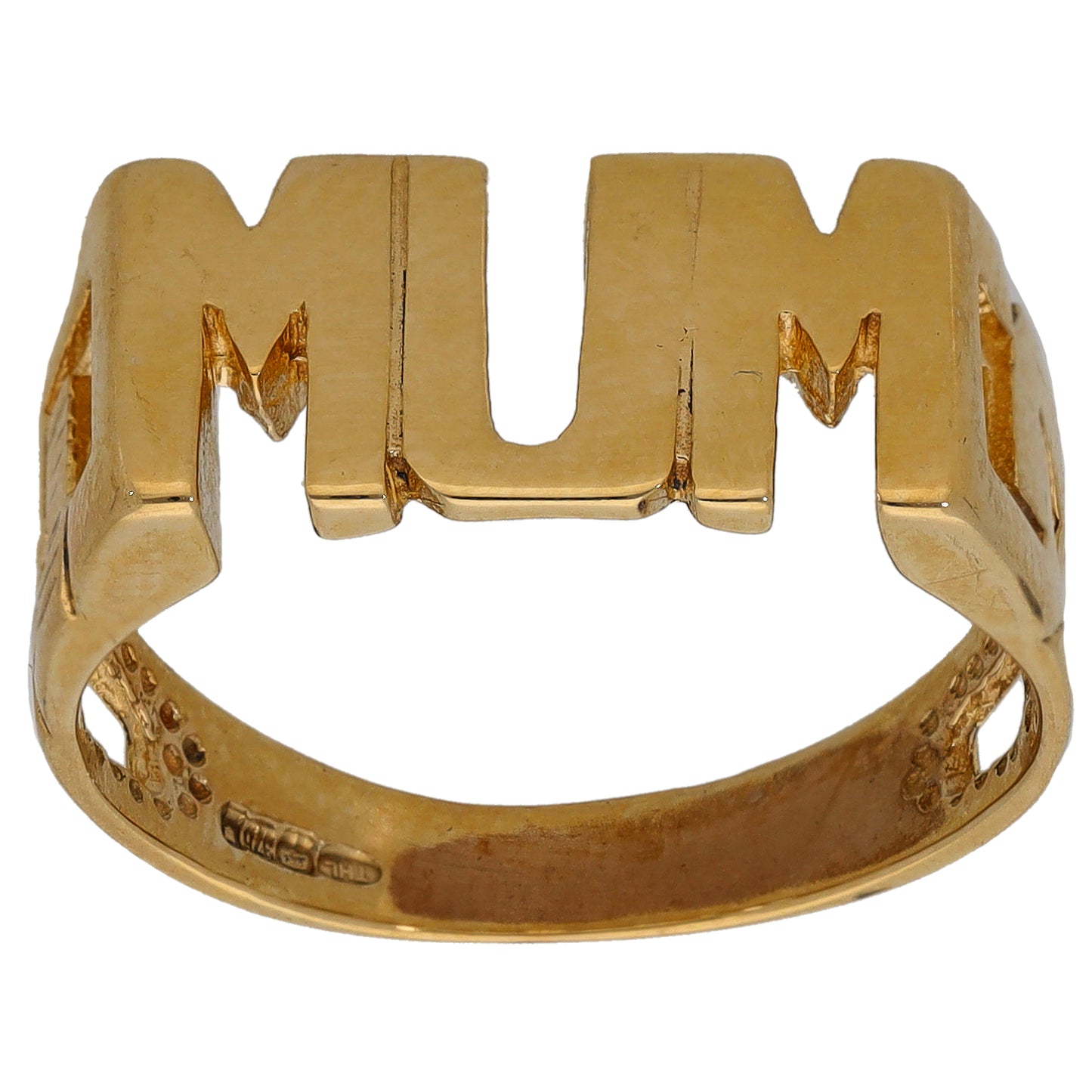9ct Gold Mum/Mother Ring Size Q