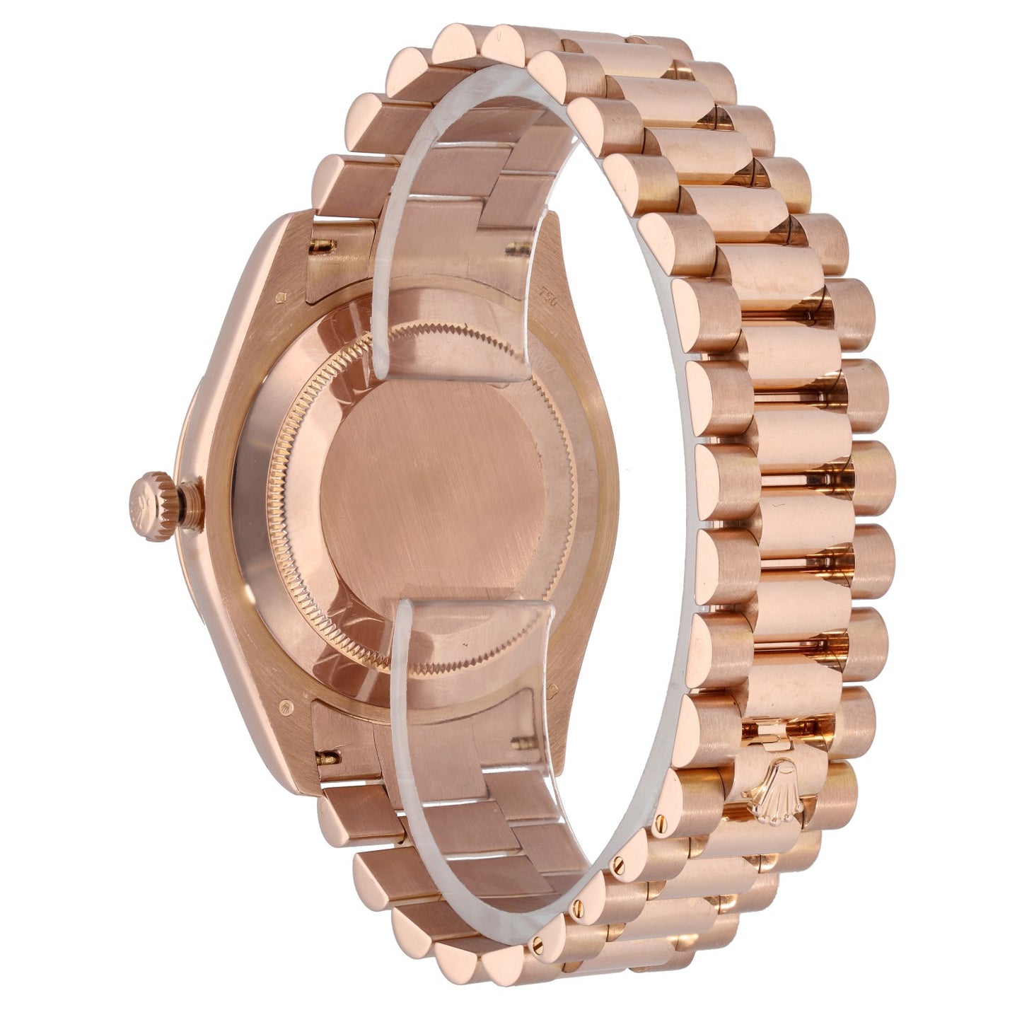 Rolex Day-Date II 218235 Wave Dial 41mm Rose Gold Watch