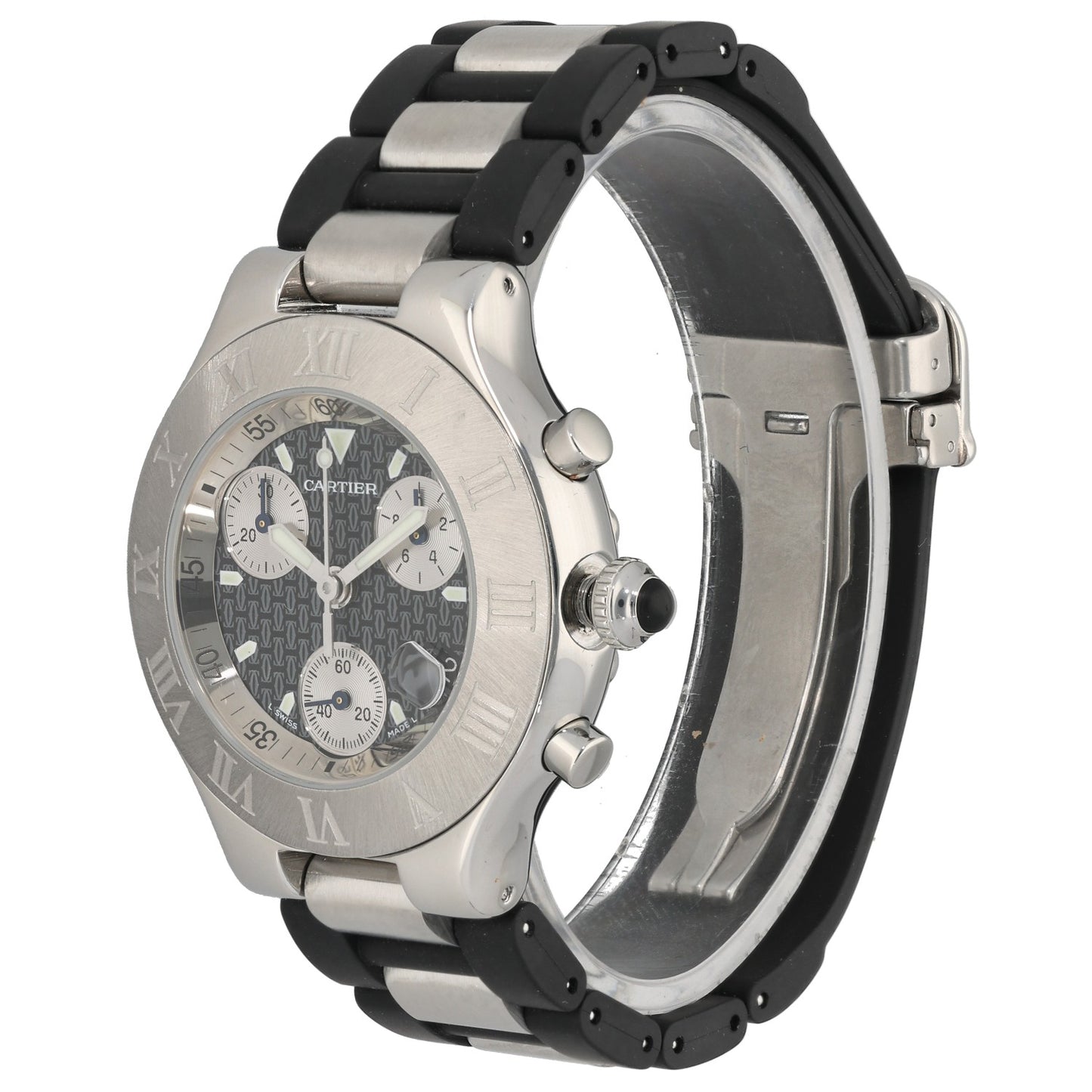 Cartier Must 21 Chronoscaph W10125U2 38.5mm Stainless Steel Watch