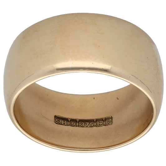 9ct Gold Plain Wedding Ring Size M