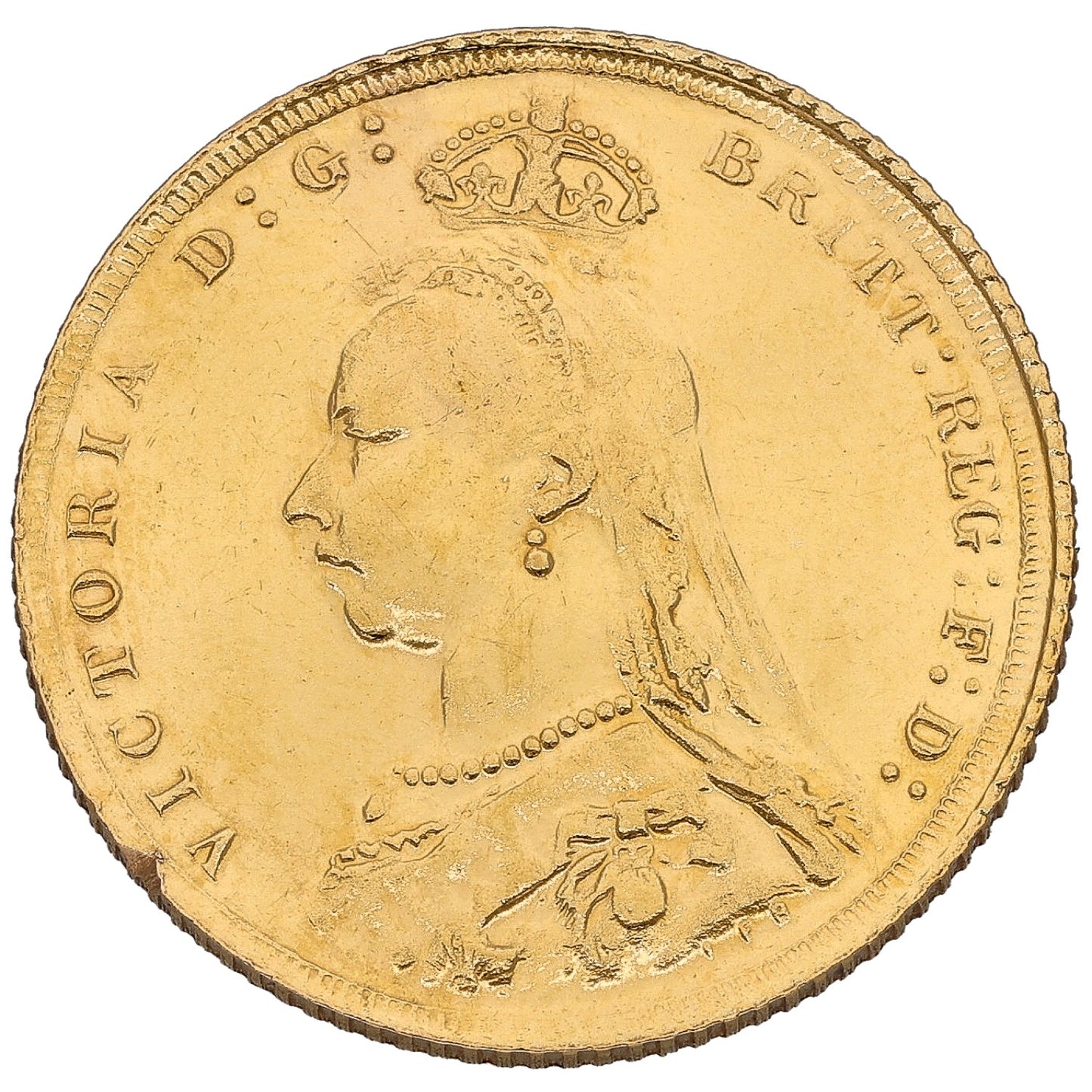 22ct Gold Queen Victoria Full Sovereign Coin 1889