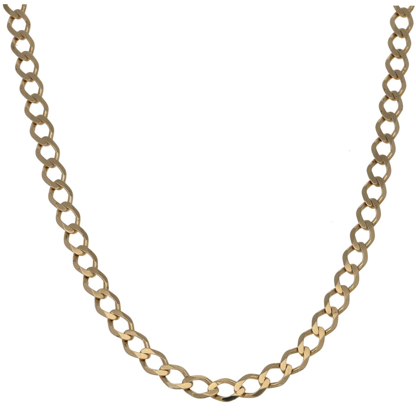 9ct Gold Curb Chain 16"