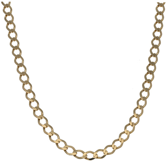 9ct Gold Curb Chain 16"