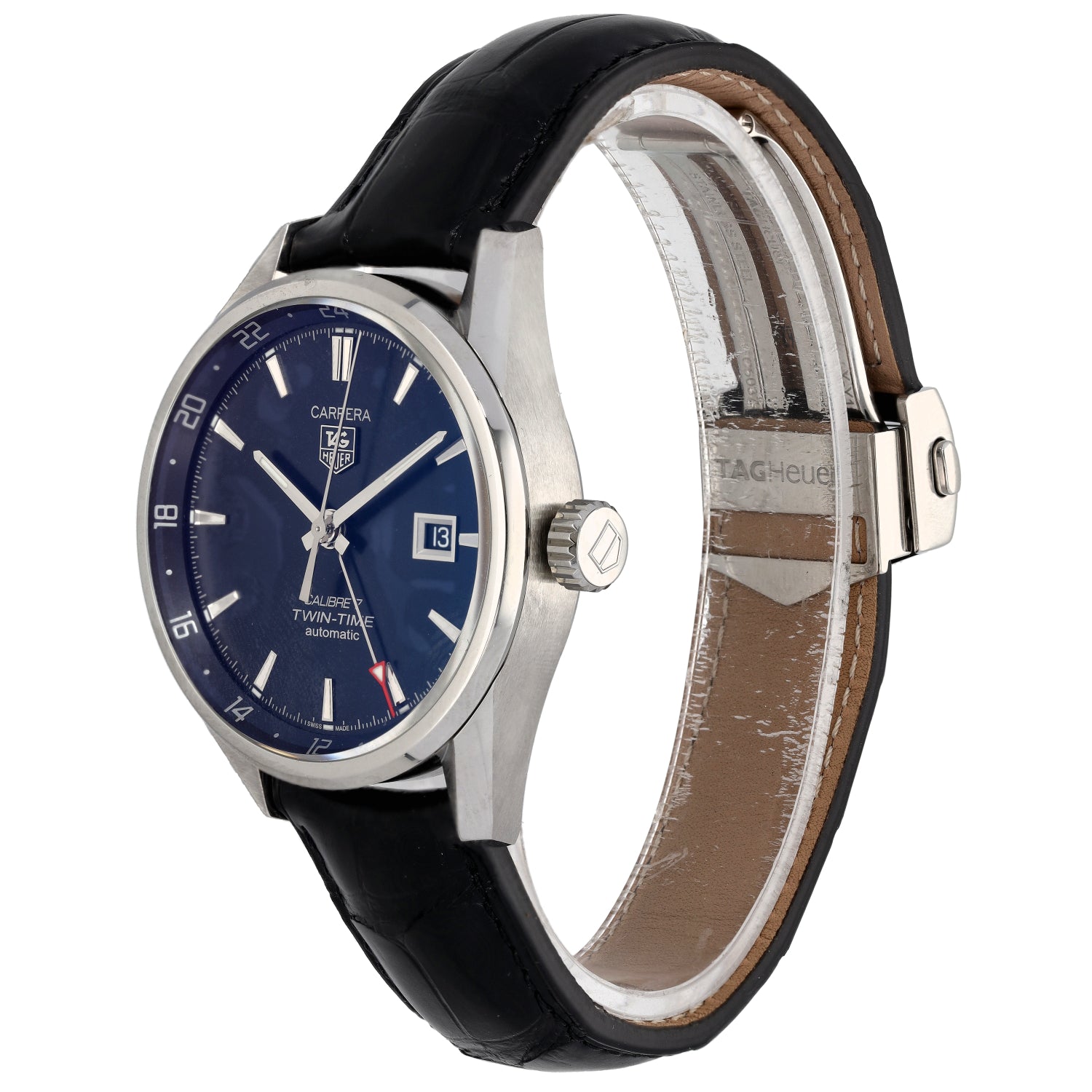 Tag Heuer Carrera WAR2010 41mm Stainless Steel Watch H&T