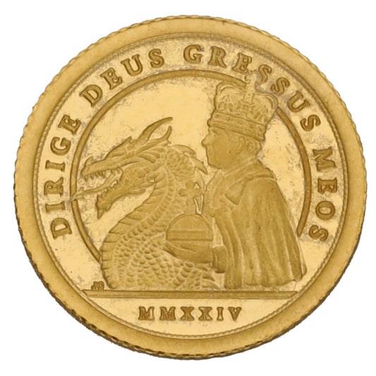 22ct Gold King Charles III Eighth Sovereign Coin 2024