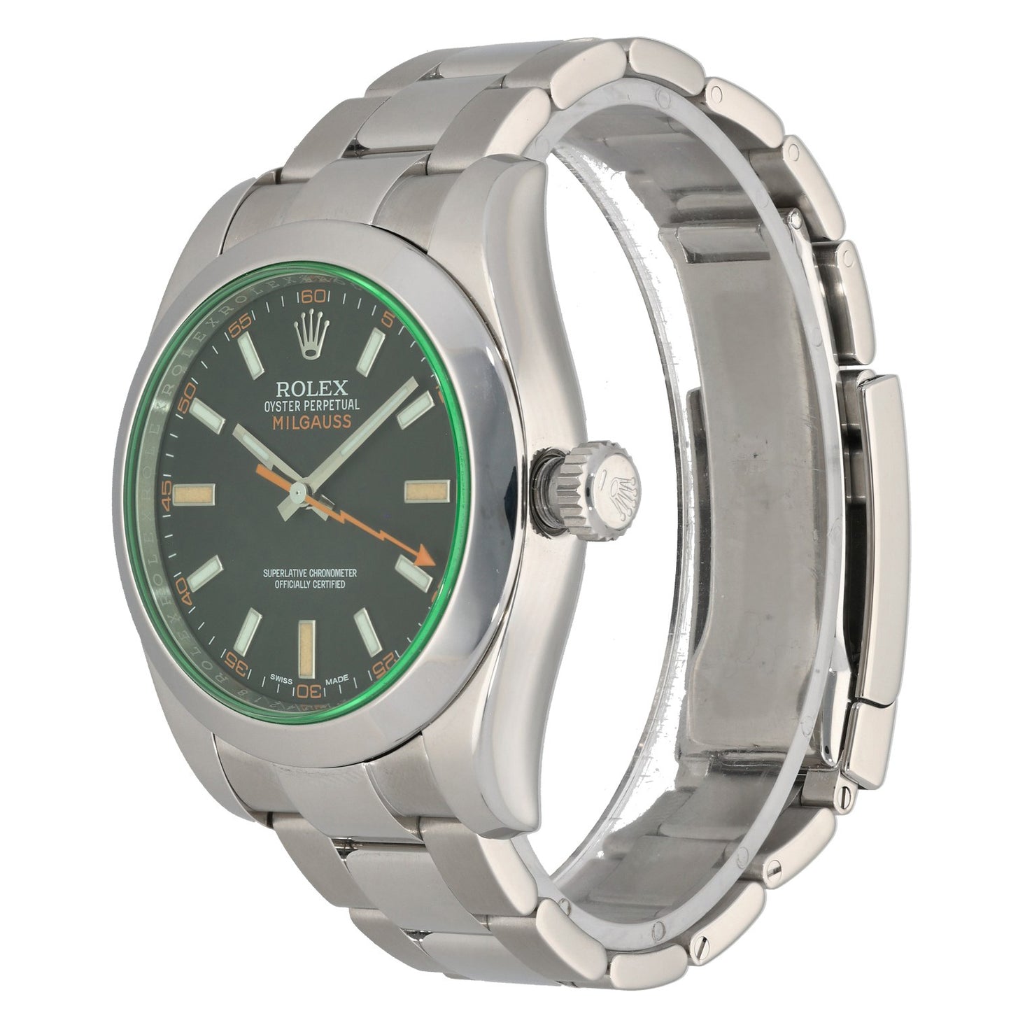 Rolex Milgauss 116400GV 40mm Stainless Steel Watch