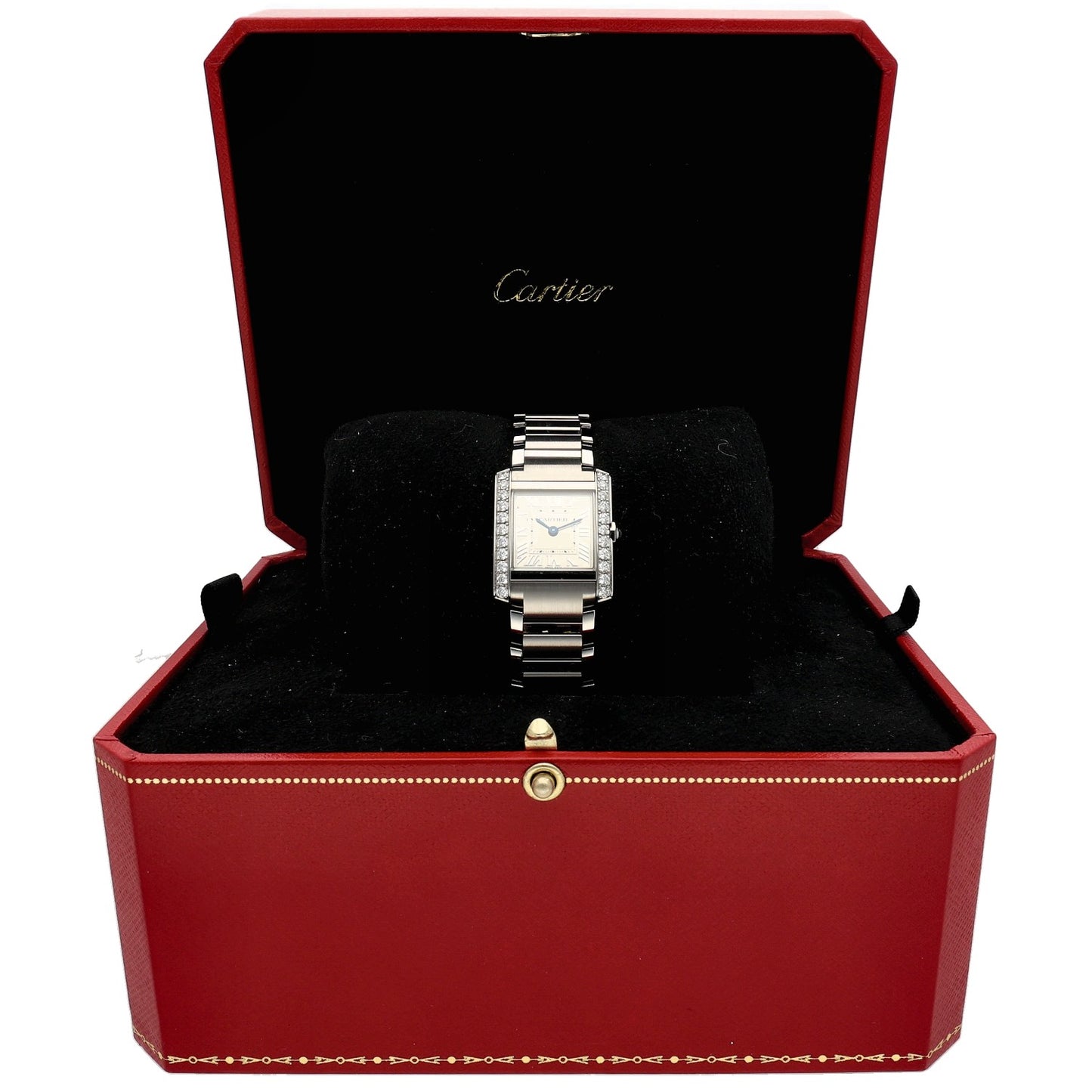 Cartier Tank Francaise W4TA0020 25.7mm Stainless Steel Watch