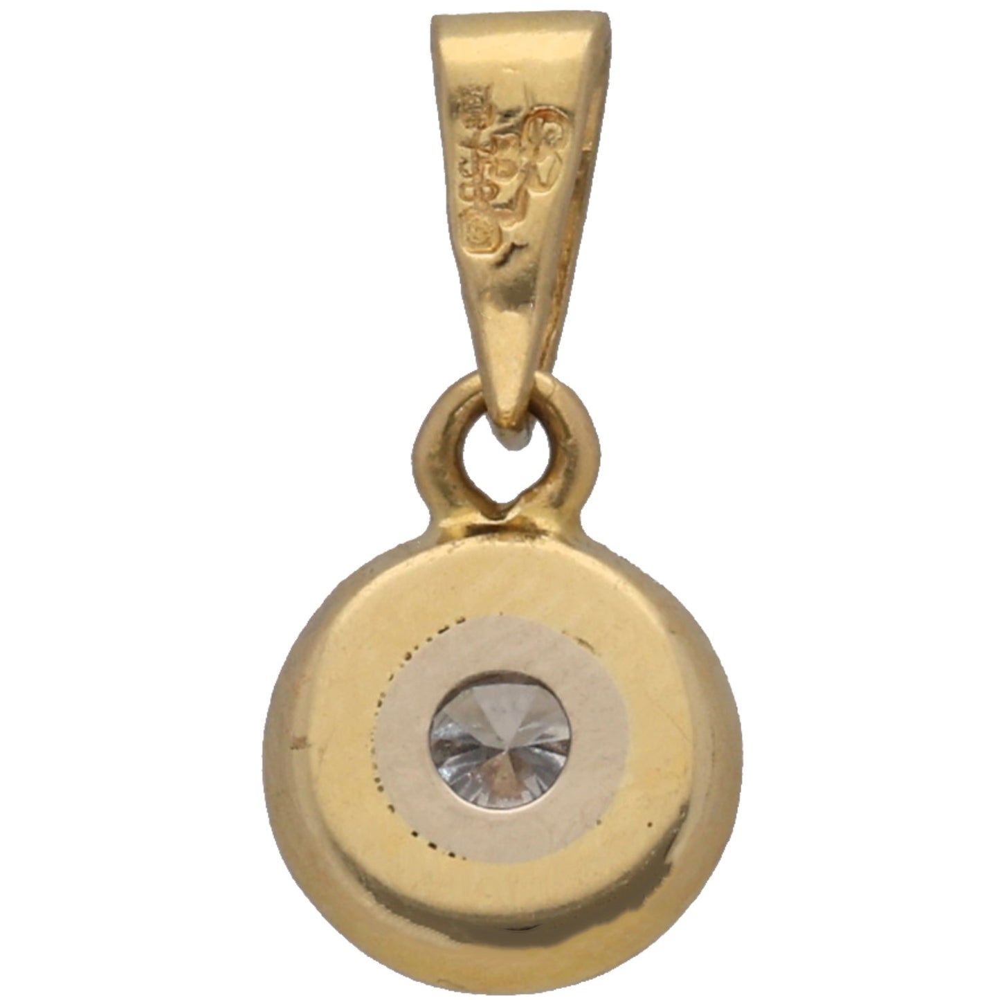 18ct Gold 0.10ct Diamond Solitaire Pendant