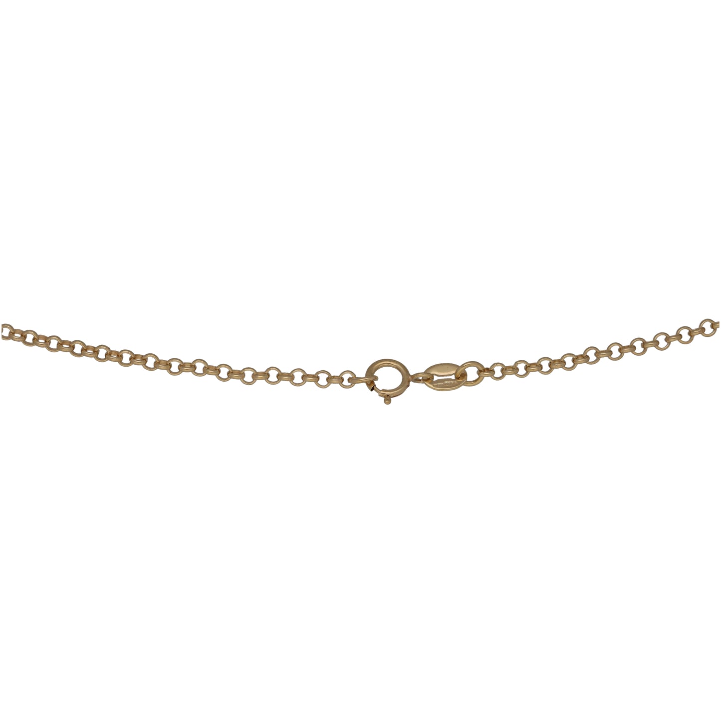 9ct gold link chain with round clasp