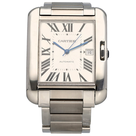 Cartier Tank Anglaise 3507 37mm Stainless Steel Watch