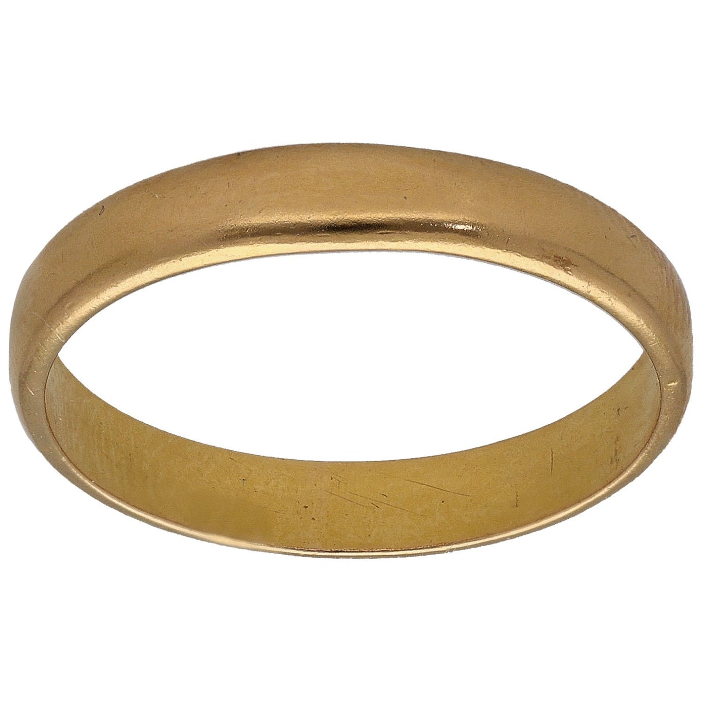 22ct Gold Plain Wedding Ring Size N
