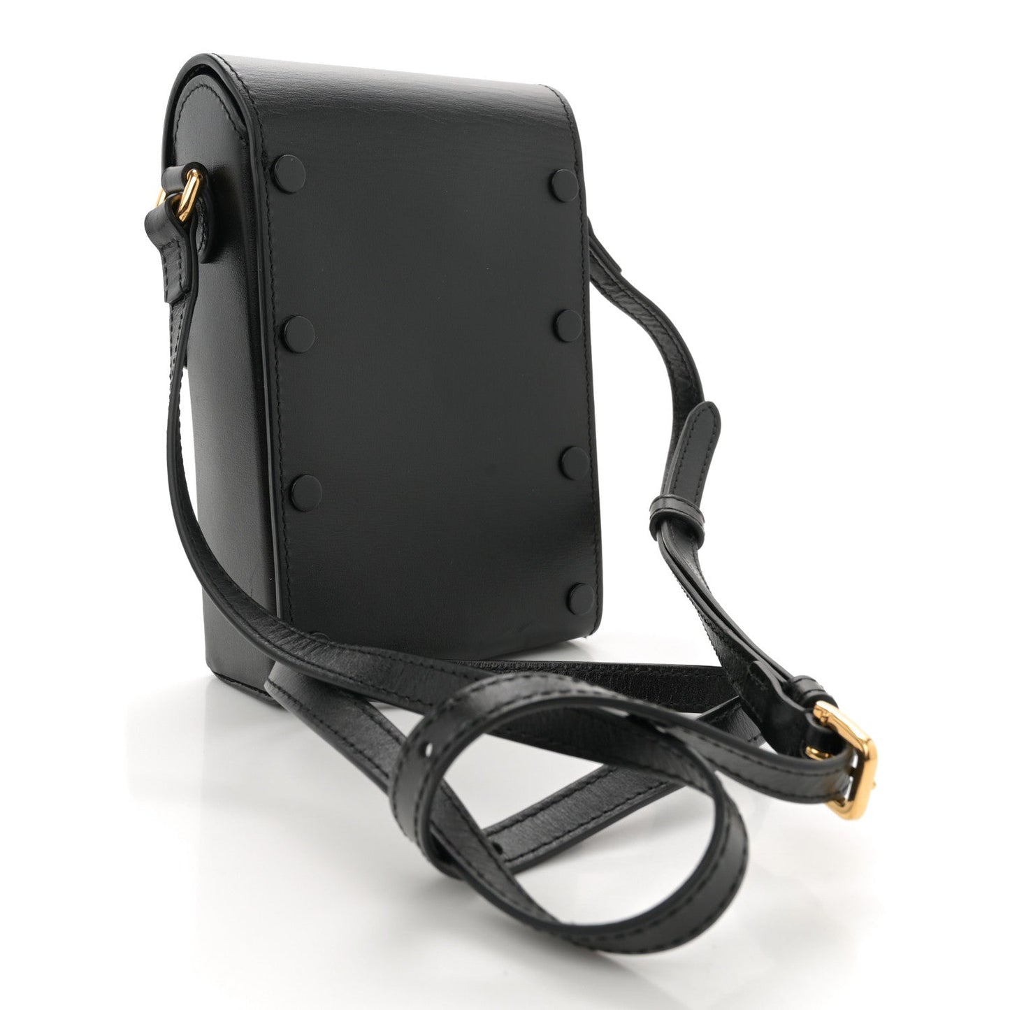 Gucci Horsebit 1955 Mini Calfskin Leather Bag - Black