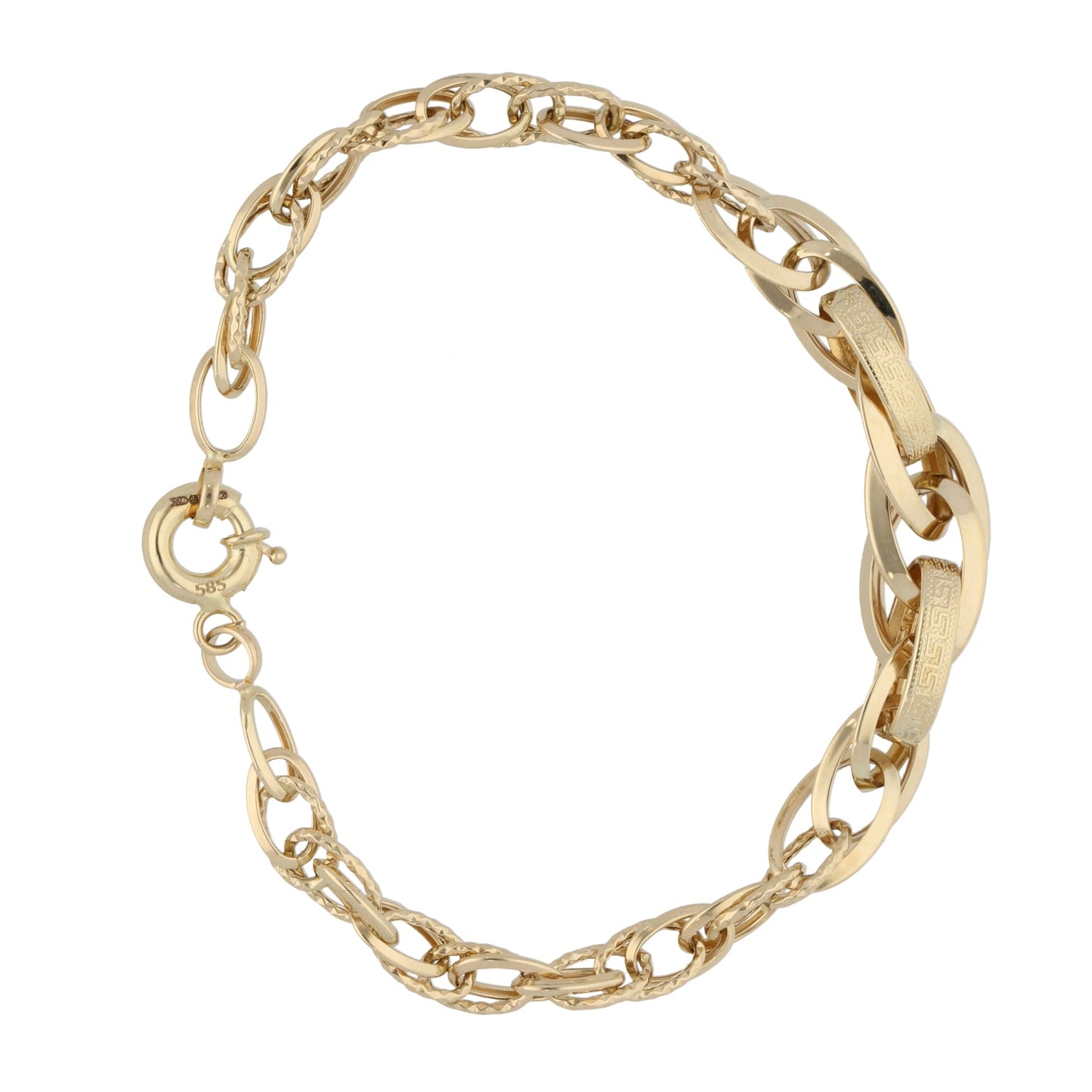 14ct Gold Fancy Link Bracelet