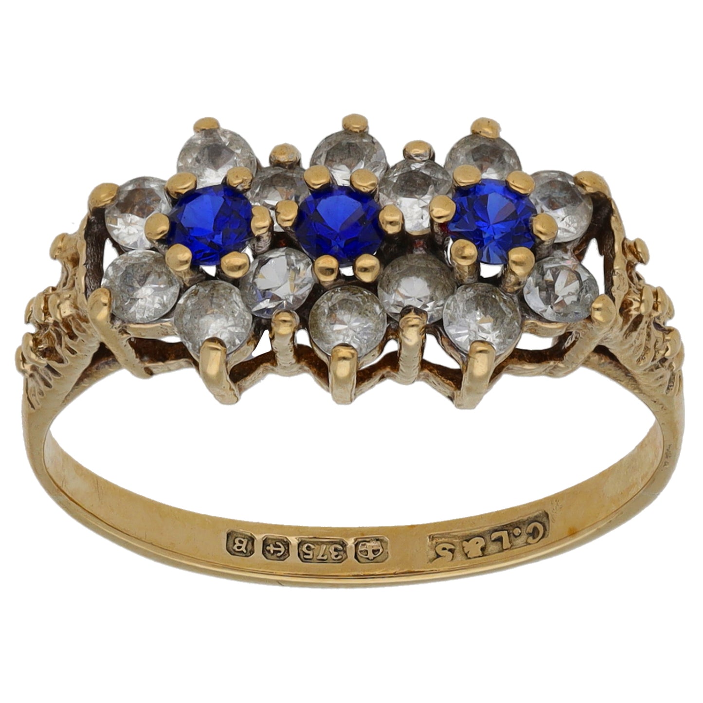 9ct Gold Imitation Dress/Cocktail Ring Size L