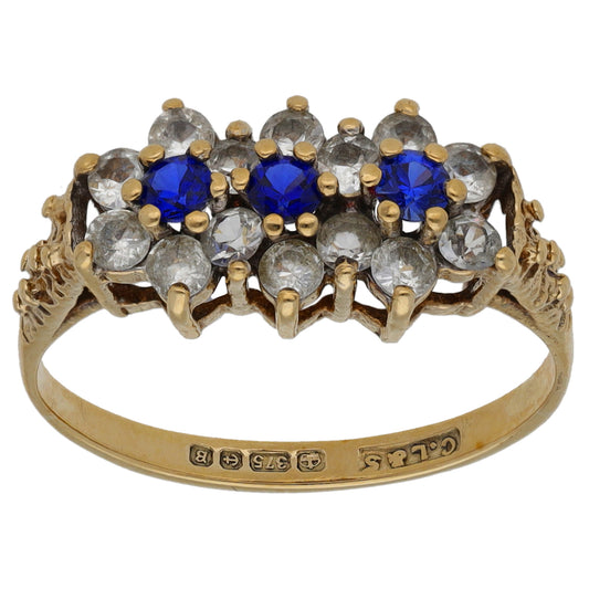 9ct Gold Imitation Dress/Cocktail Ring Size L