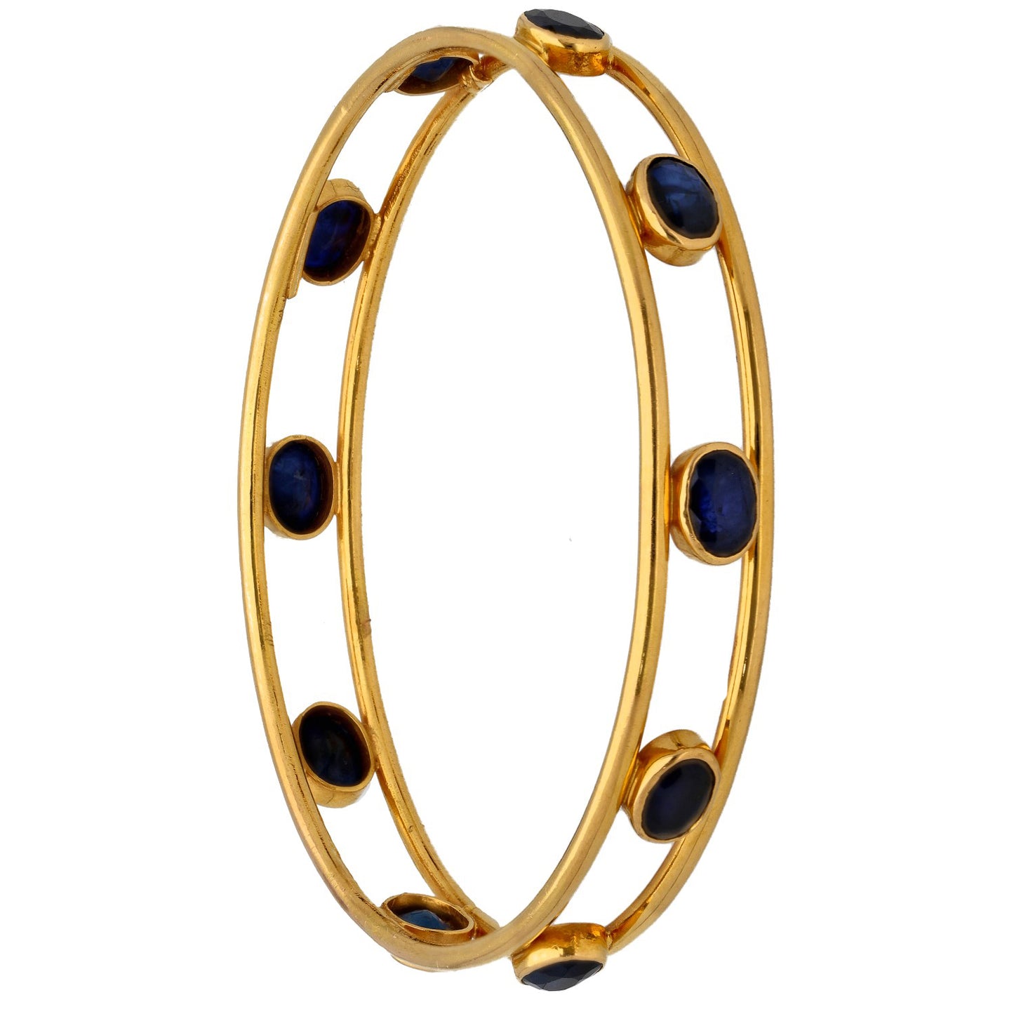 22ct Gold Sapphire Alternative Bangle