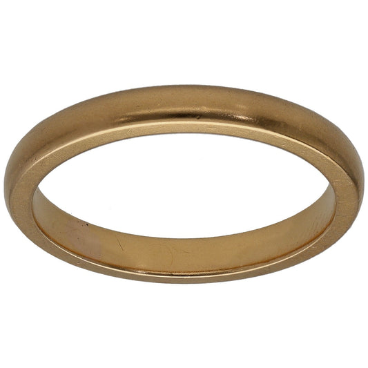 22ct Gold Plain Wedding Ring Size O