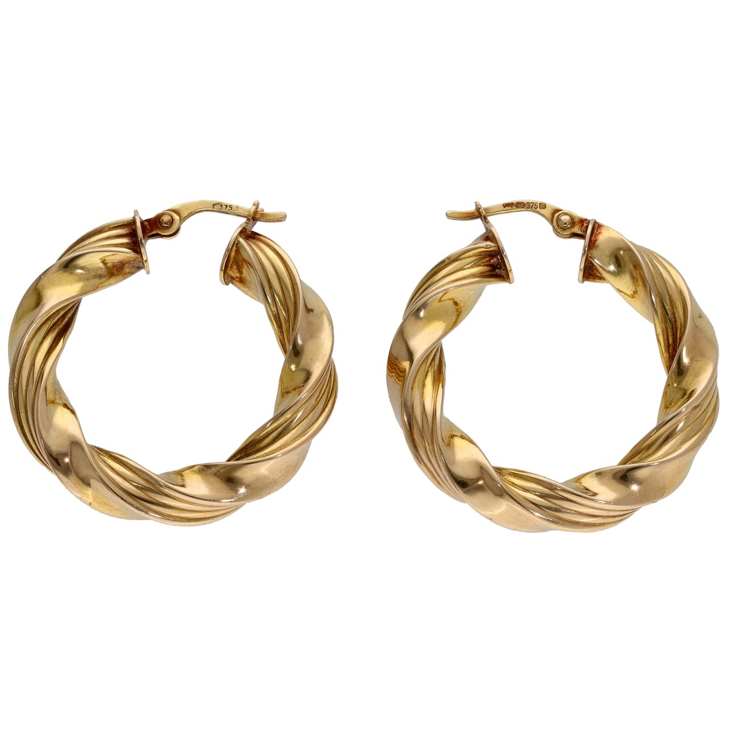 9ct Gold Hoop Earrings