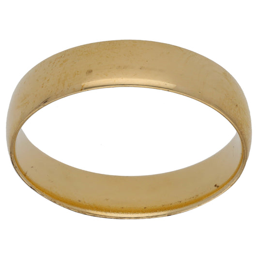 9ct Gold Plain Wedding Ring Size X