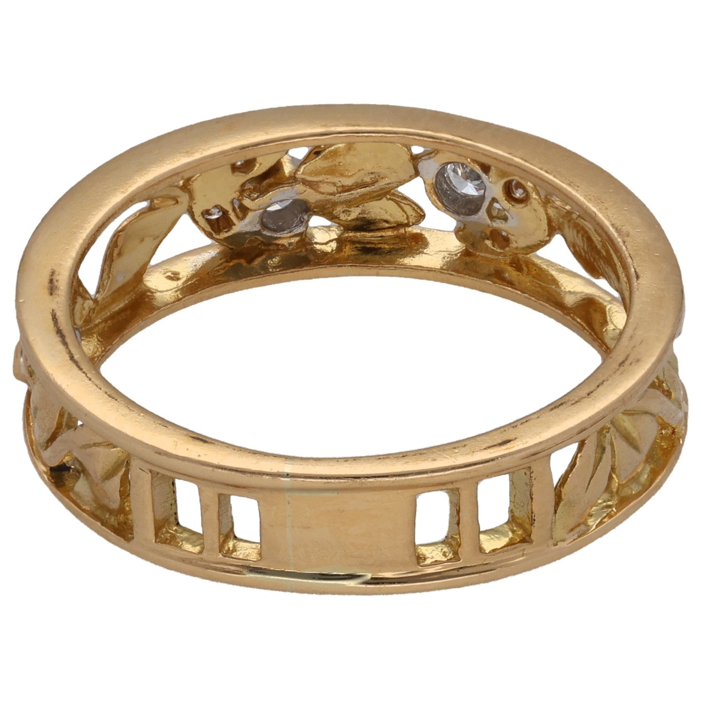 18ct Gold 0.105ct Diamond Cluster Ring Size L
