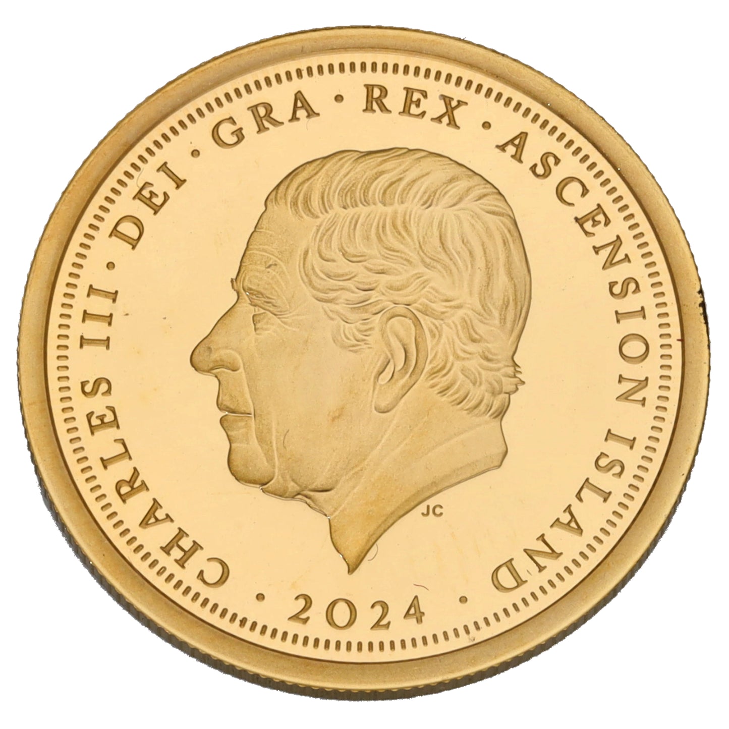 22ct Gold King Charles III D-Day Half Sovereign Coin 2024