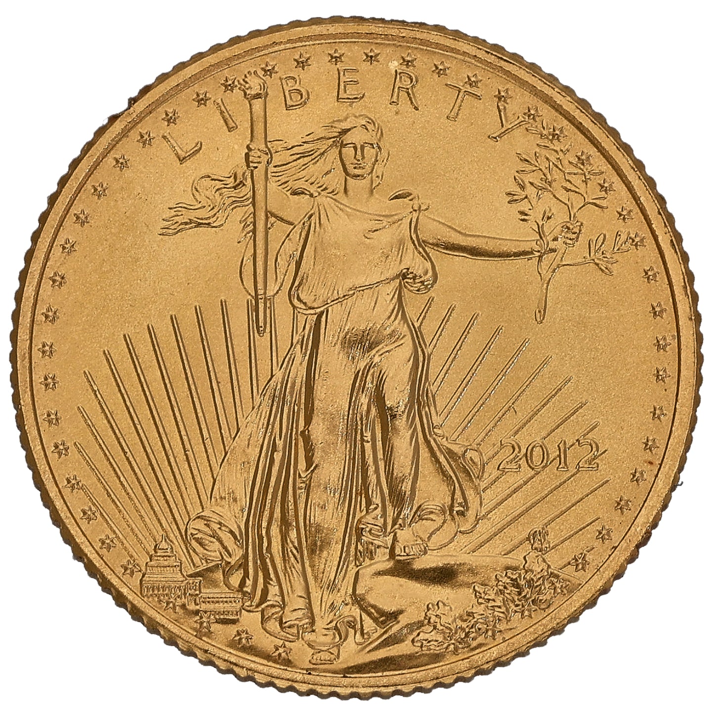 22ct Gold USA Eagle 1/10 OZ Coin 2012
