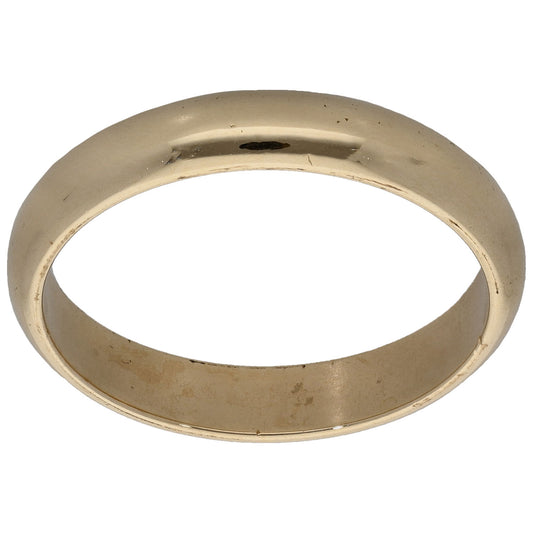 9ct Gold Plain Wedding Ring Size T