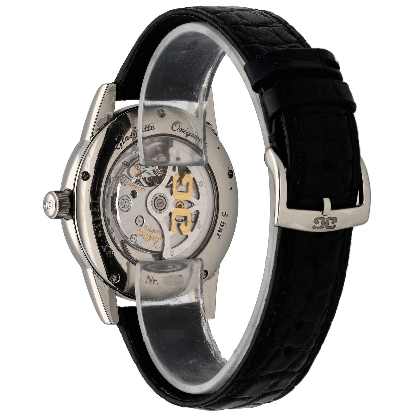 Glashütte Original Senator Hand Date 1.39.58.02.02.04 40mm Stainless Steel Watch
