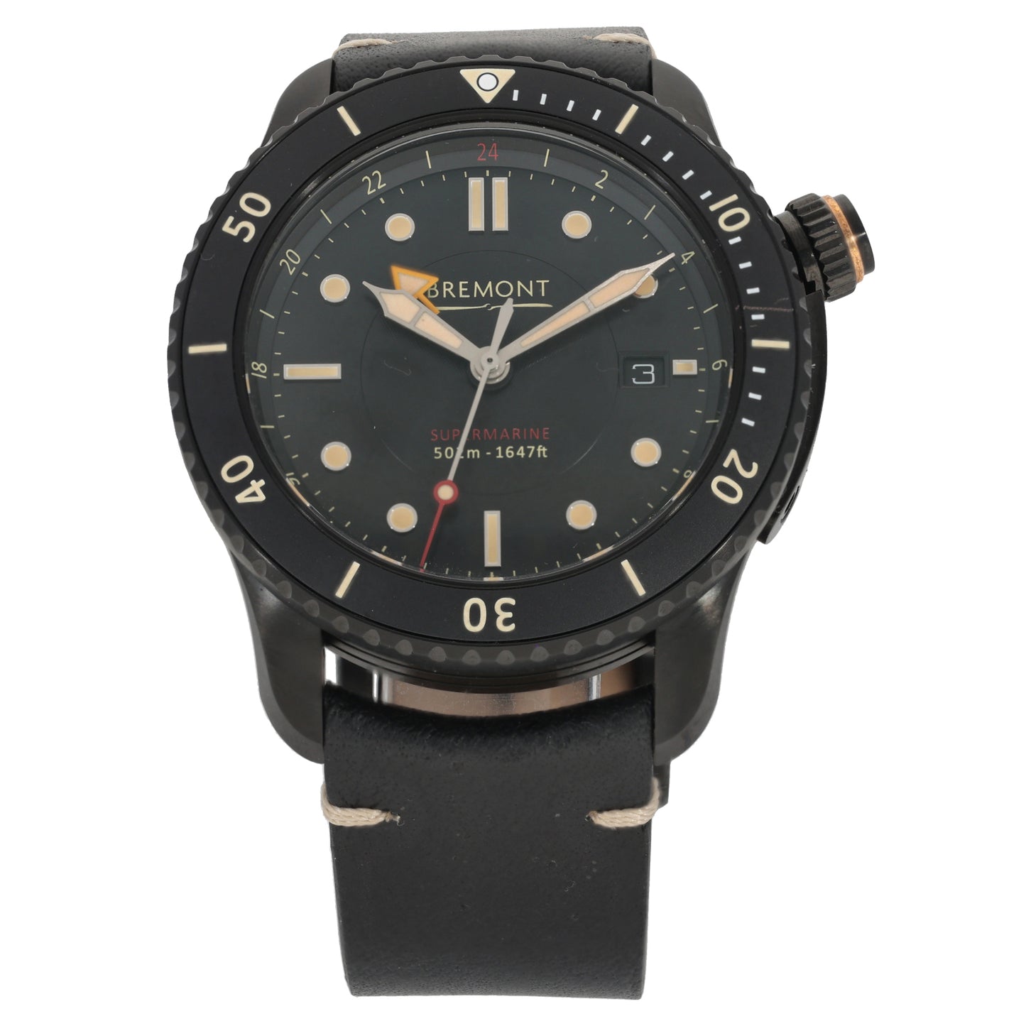 Bremont Supermarine S502 Jet S502-JET-VINTAGE-R-S 44mm Ceramic Watch