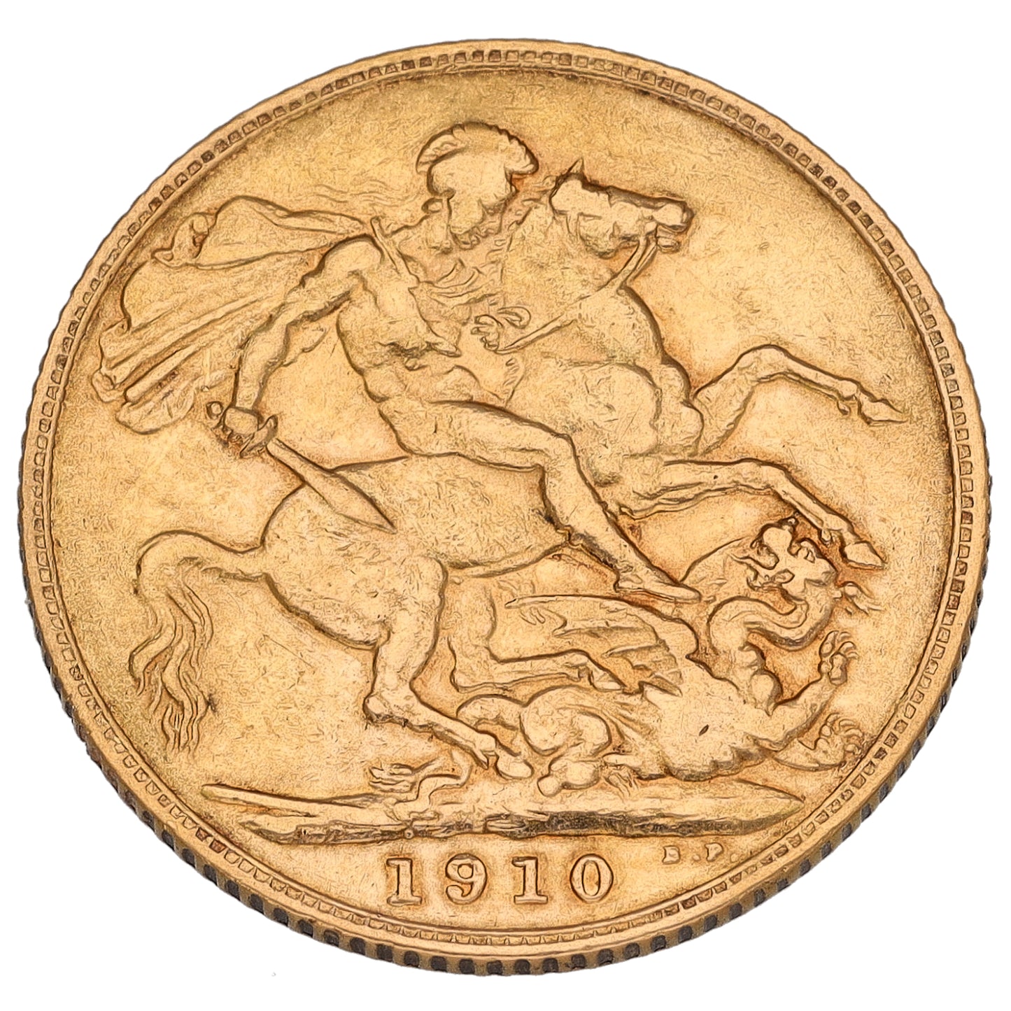 22ct Gold King Edward VII Full Sovereign Coin 1910