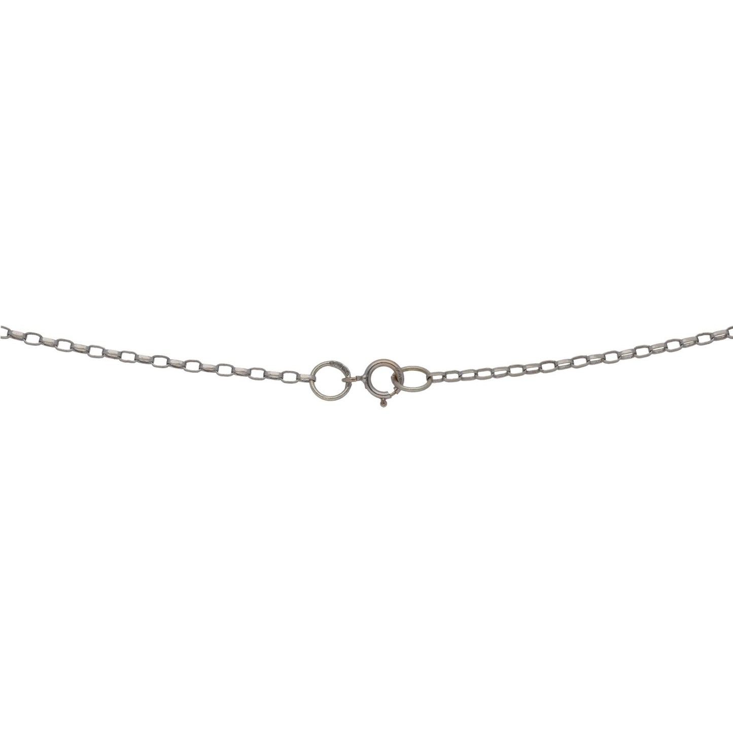 9ct White Gold Belcher Chain 16"