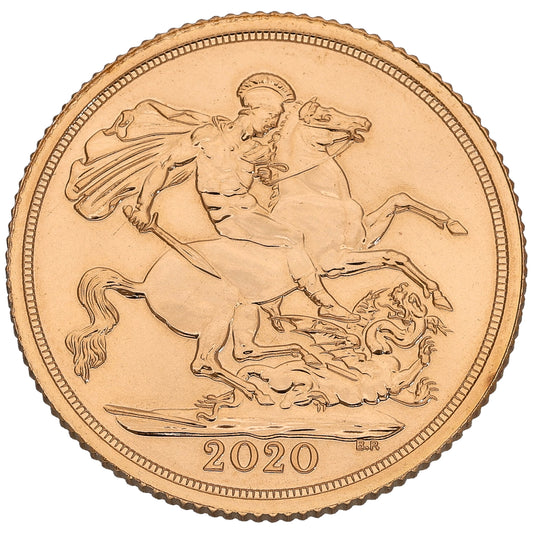 22ct Gold Queen Elizabeth II Full Sovereign Coin 2020