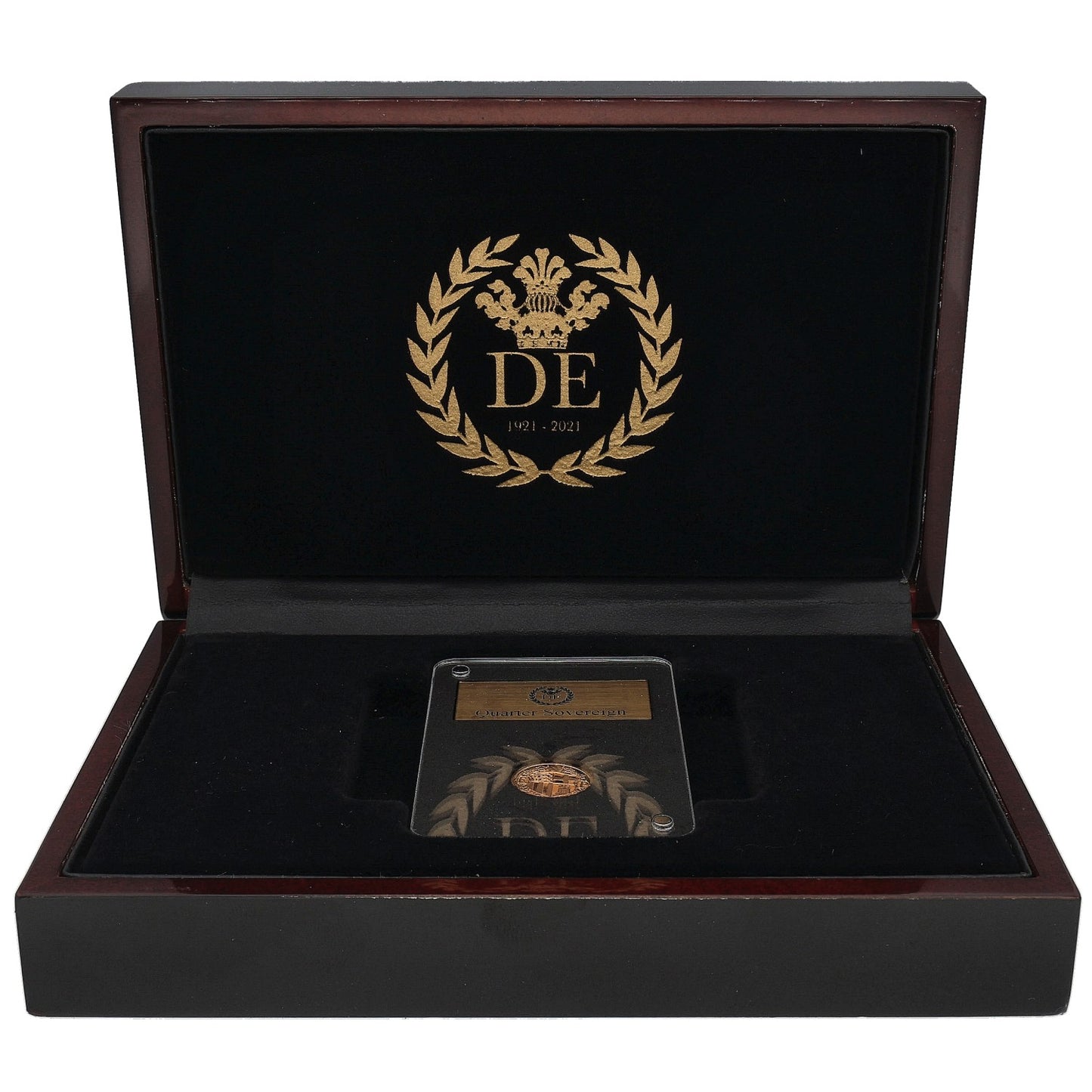 22ct Gold Queen Elizabeth II Quarter Sovereign Coin 2021