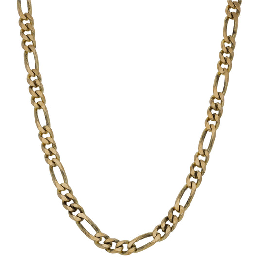 9ct Gold Figaro Chain 20"