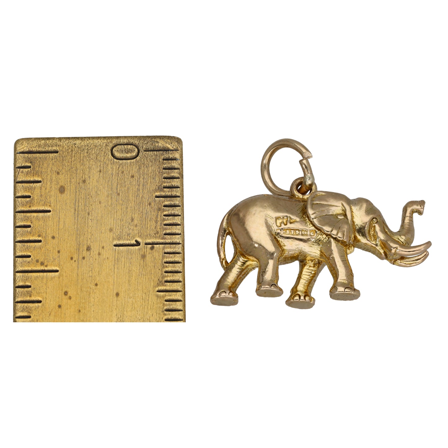 9ct Gold Elephant Pendant