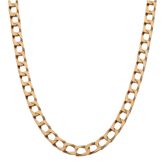 9ct Gold Curb Chain 20"