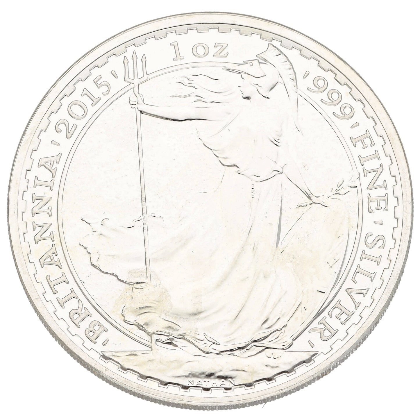 Fine Silver Queen Elizabeth II 1 OZ Britannia Coin 2015