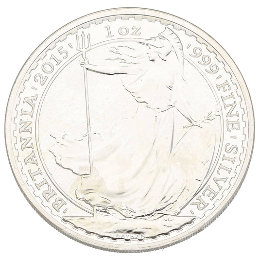 Fine Silver Queen Elizabeth II 1 OZ Britannia Coin 2015